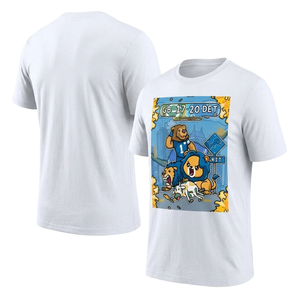 Detroit Lions vs Green Bay Packers 20-17 CornDoggy Sports Poster Shirt